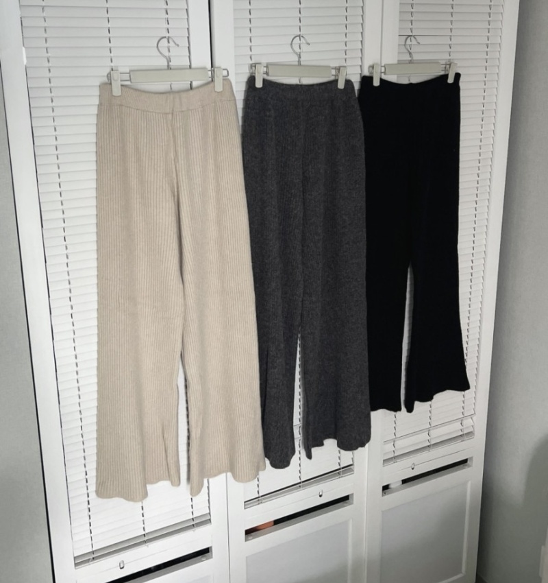 Knitted Korean style tops V-neck cardigan 3pcs set