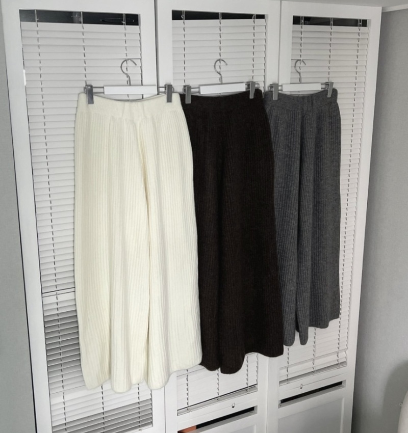 Knitted autumn and winter coat loose sweater 2pcs set