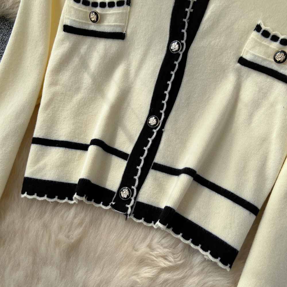 Fashion cardigan long sleeve sleeveless dress a set for women