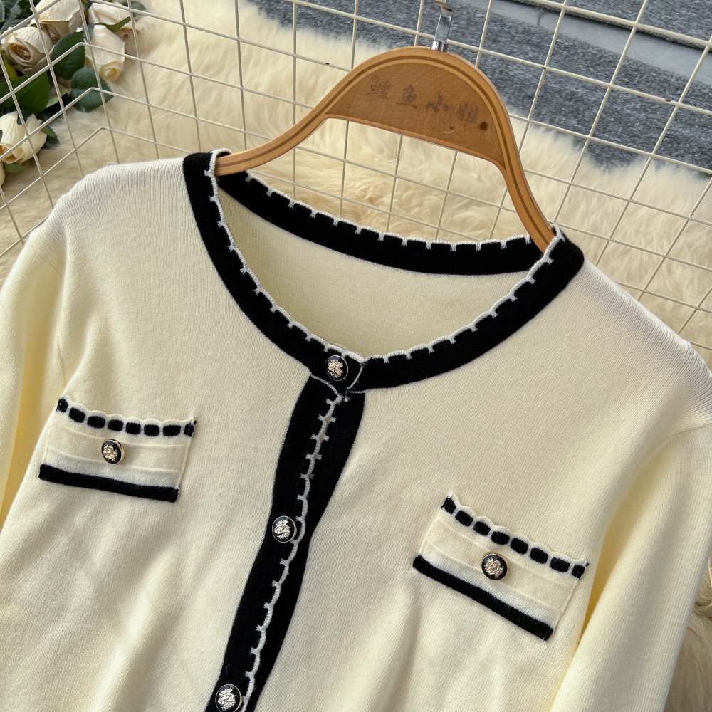 Fashion cardigan long sleeve sleeveless dress a set for women