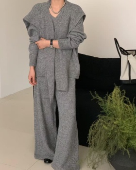 Show young long pants sweater 3pcs set