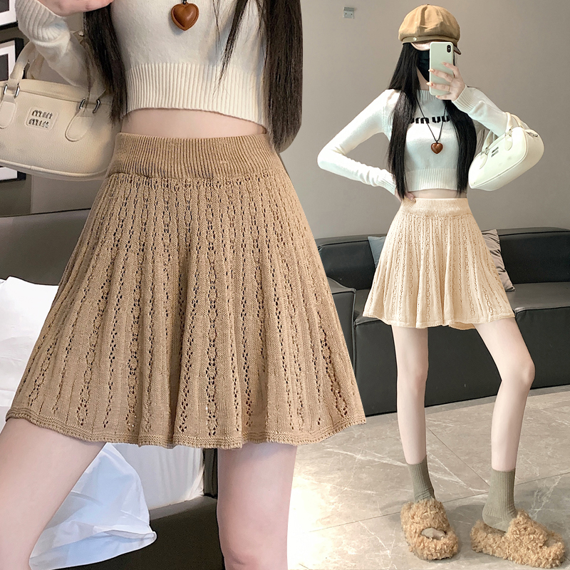 Autumn and winter all-match A-line skirt for women
