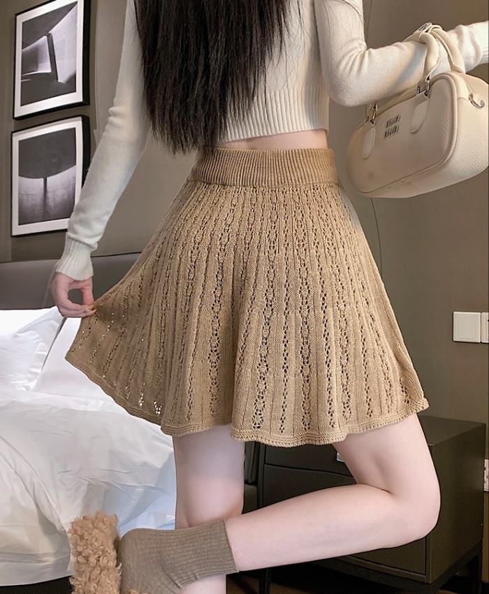 Autumn and winter all-match A-line skirt for women