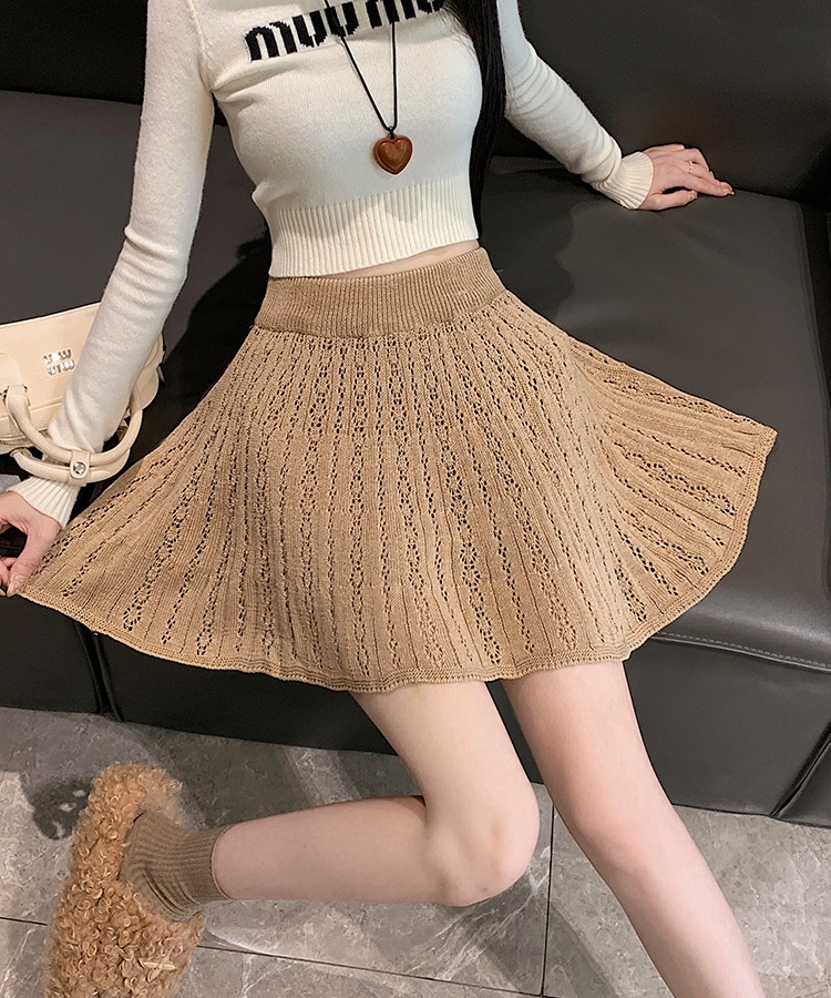 Autumn and winter all-match A-line skirt for women