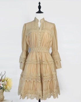 France style slim dress court style formal dress