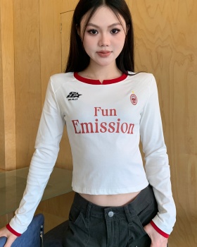 Long sleeve inside the ride autumn printing T-shirt