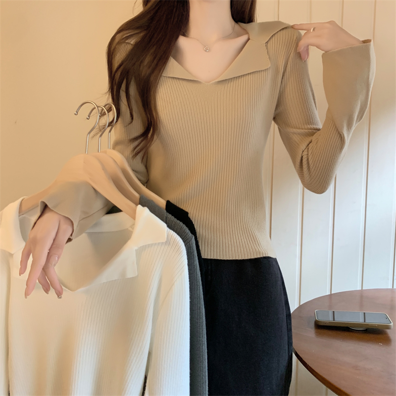 Long sleeve bottoming shirt autumn and winter tops