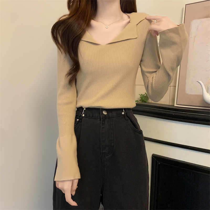 Long sleeve bottoming shirt autumn and winter tops