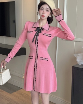 Knitted dress autumn and winter sweater for women