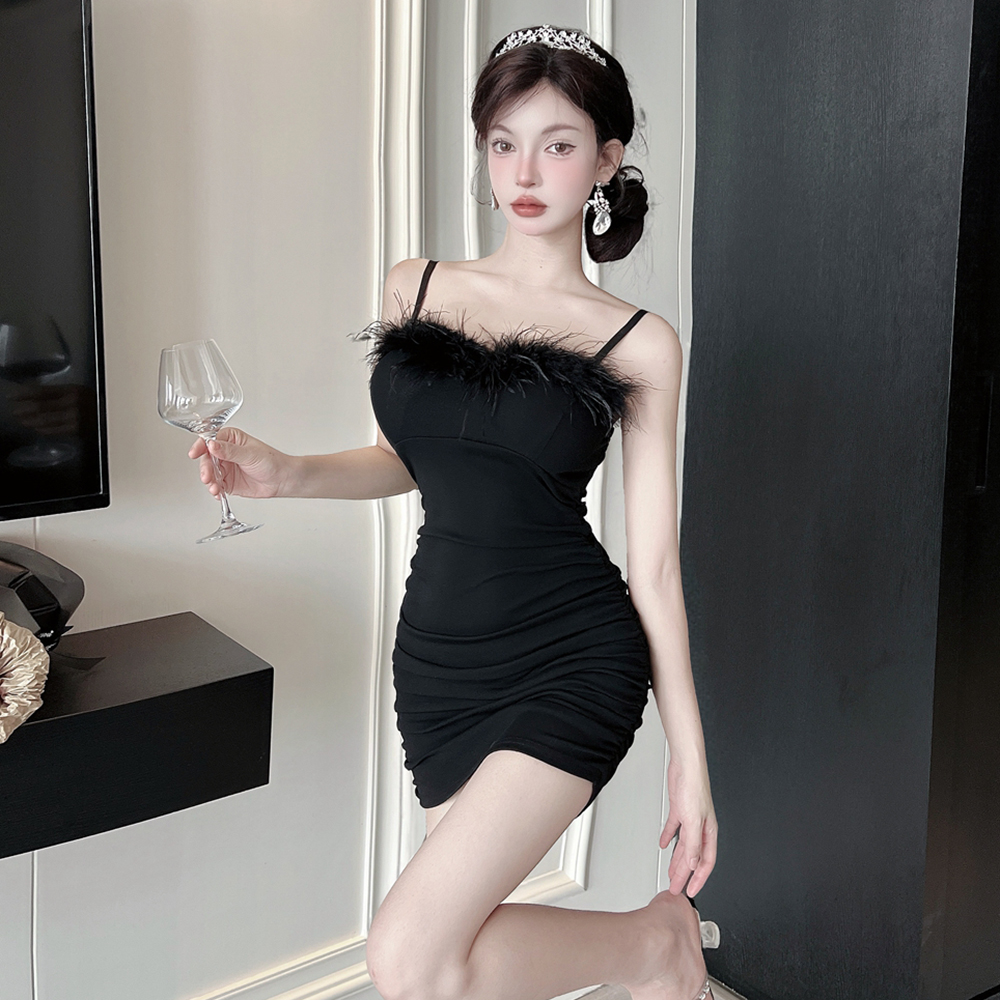 France style splice dress summer formal dress for women