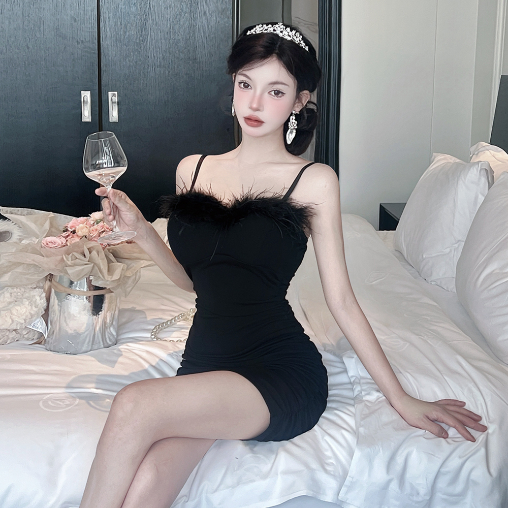 France style splice dress summer formal dress for women