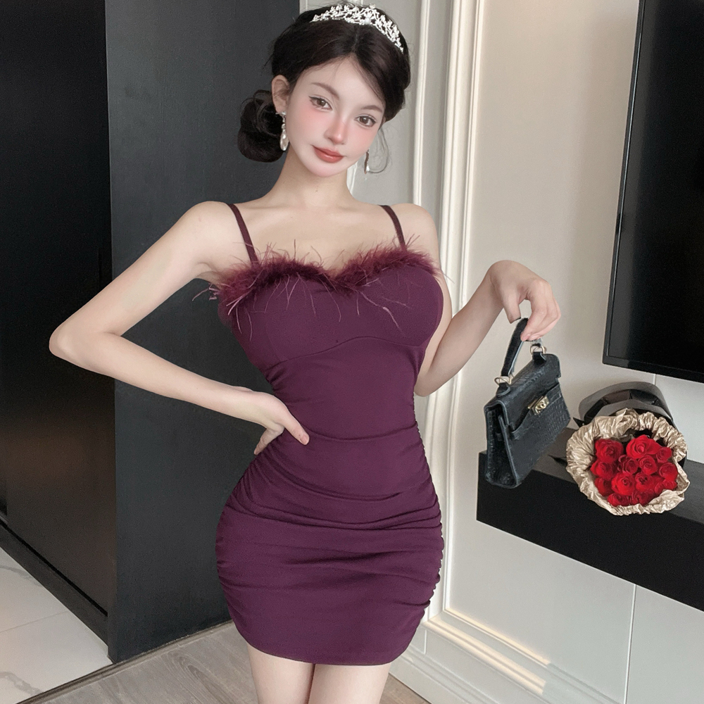 France style splice dress summer formal dress for women
