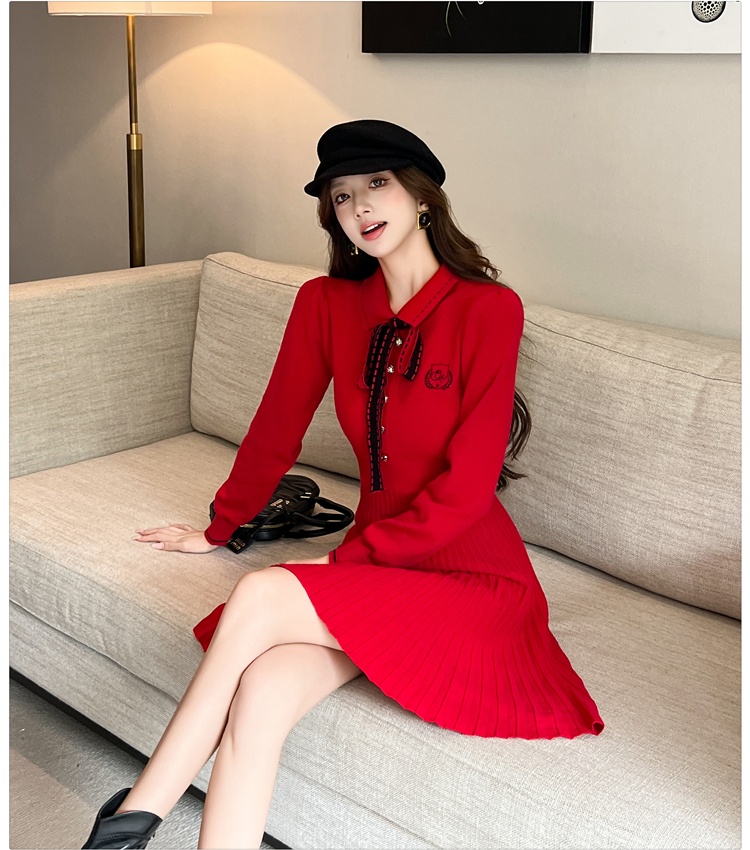Knitted inside the ride chanelstyle bottoming dress