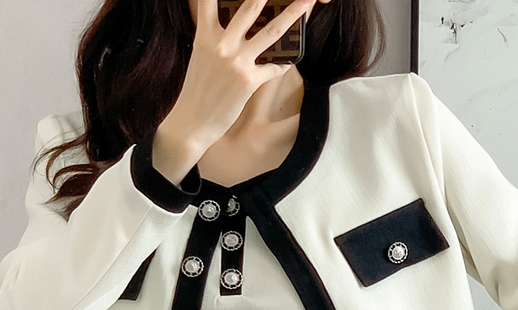 Autumn sling dress drape jacket 2pcs set for women
