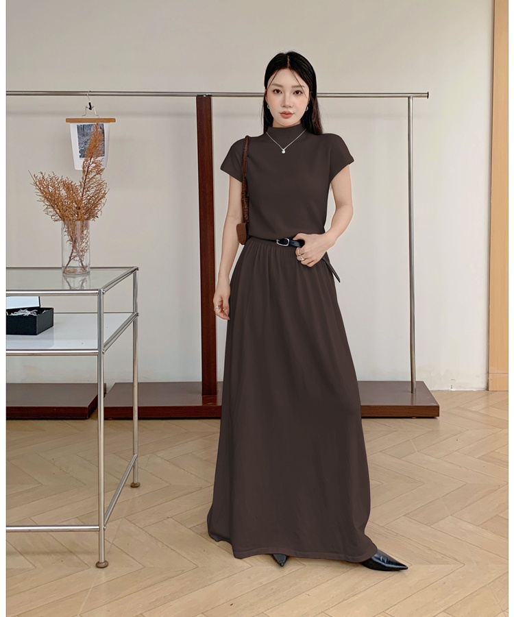 Autumn and winter bottoming sweater dress long dress