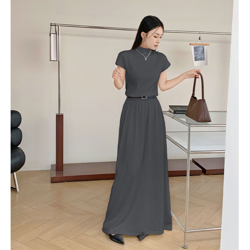 Autumn and winter bottoming sweater dress long dress