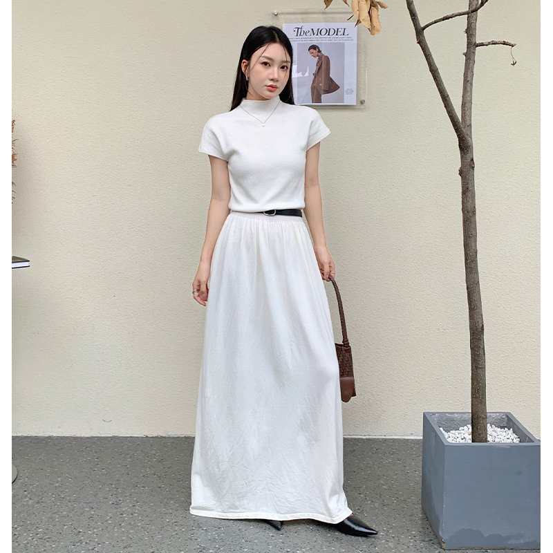 Autumn and winter bottoming sweater dress long dress