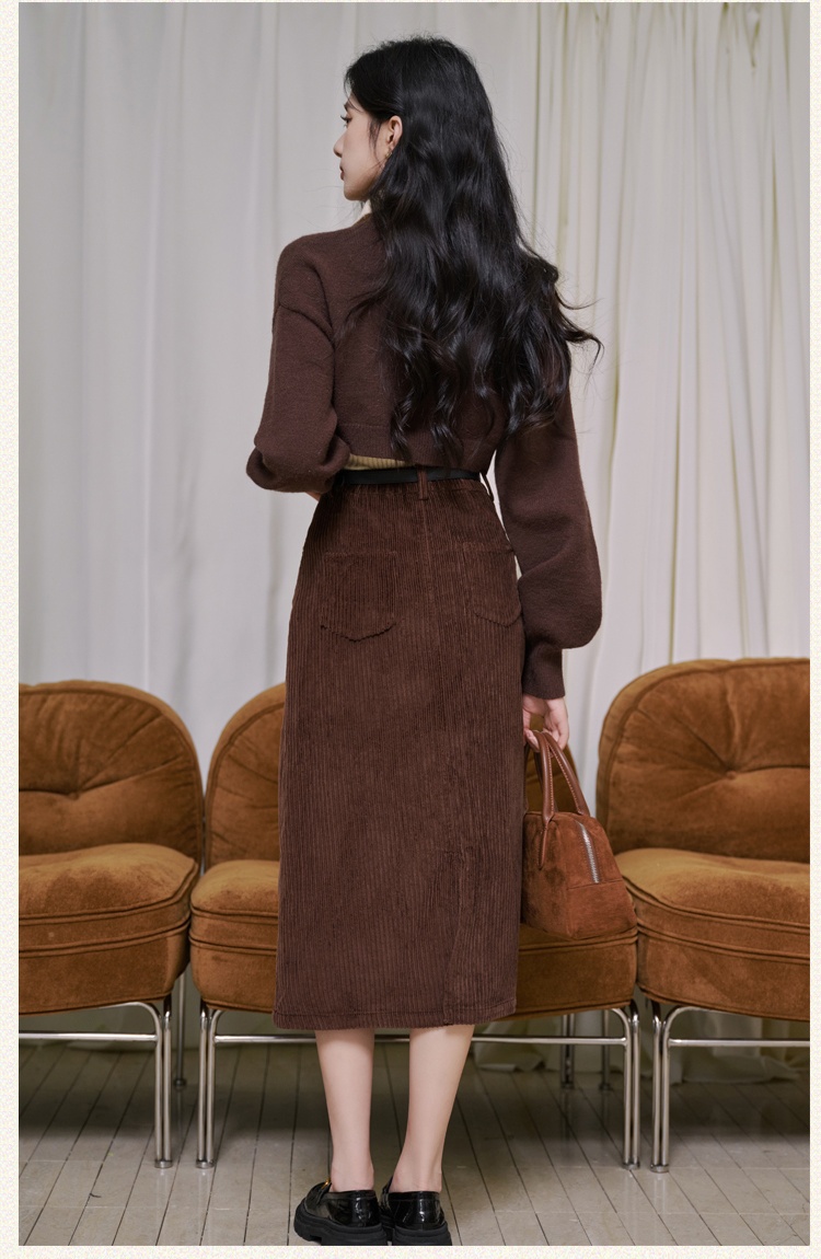 Fashion all-match tops slim skirt 3pcs set for women