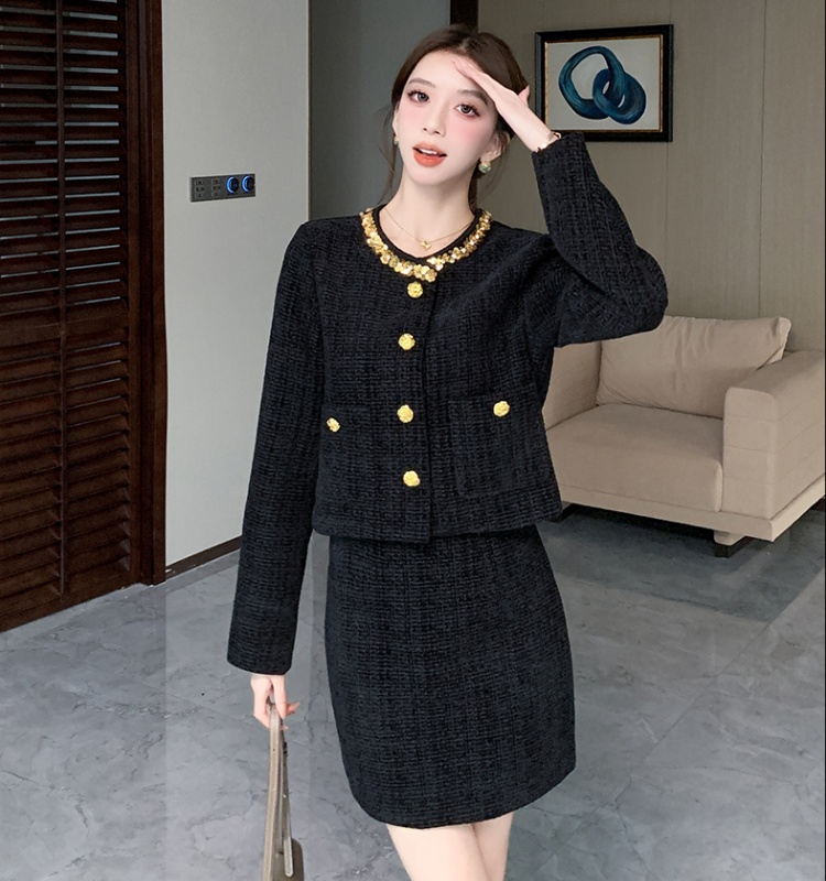 Temperament skirt ladies jacket 2pcs set for women