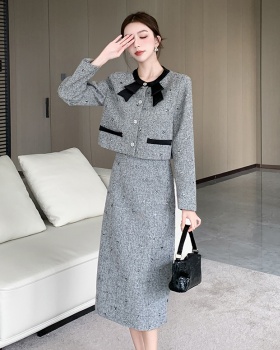 Profession long skirt temperament coat 2pcs set for women