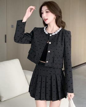 Spring and autumn coat fashion skirt 2pcs set for women