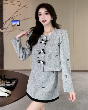 France style chanelstyle autumn skirt 2pcs set for women