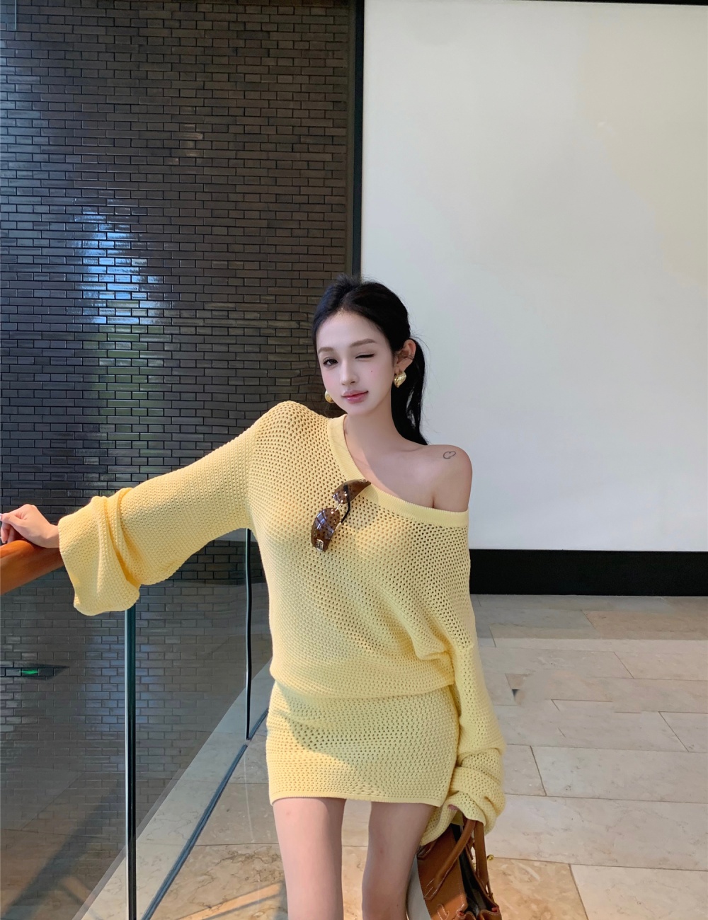 Enticement dress knitted T-back for women