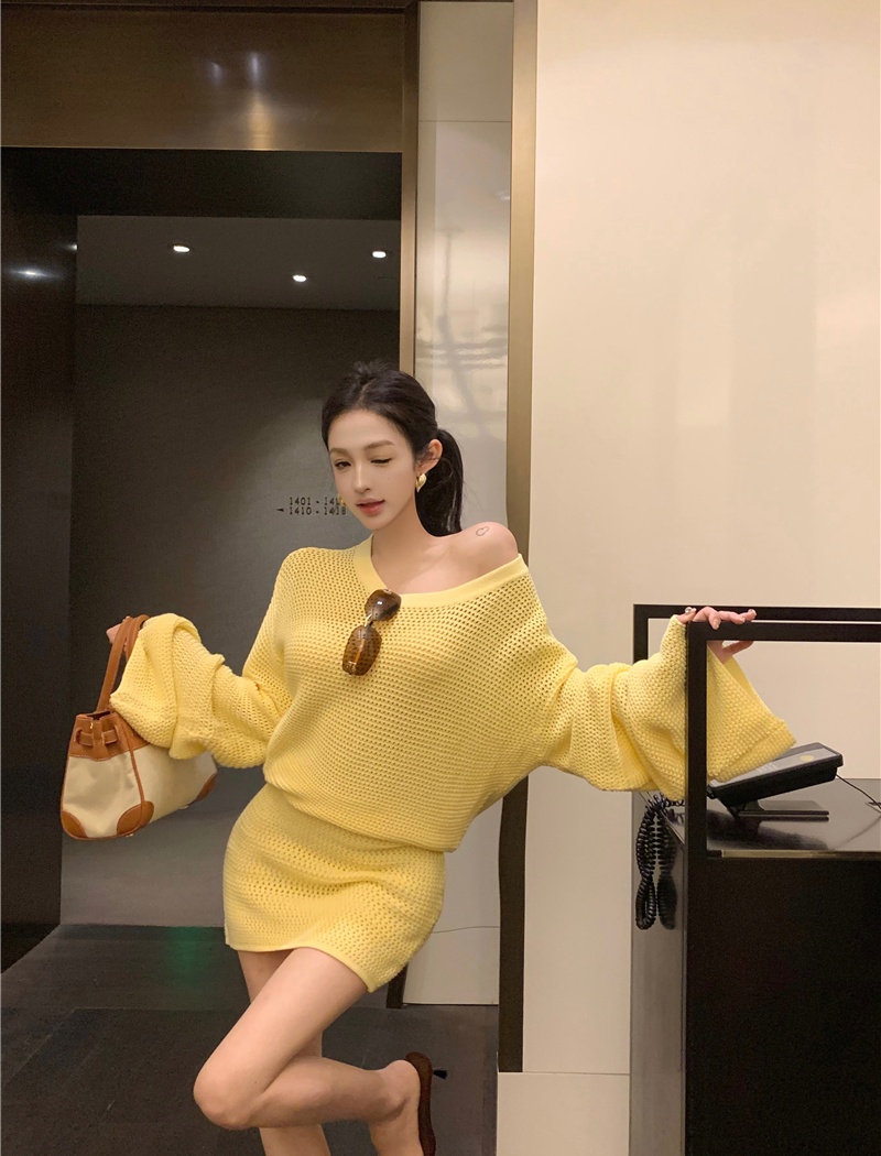 Enticement dress knitted T-back for women