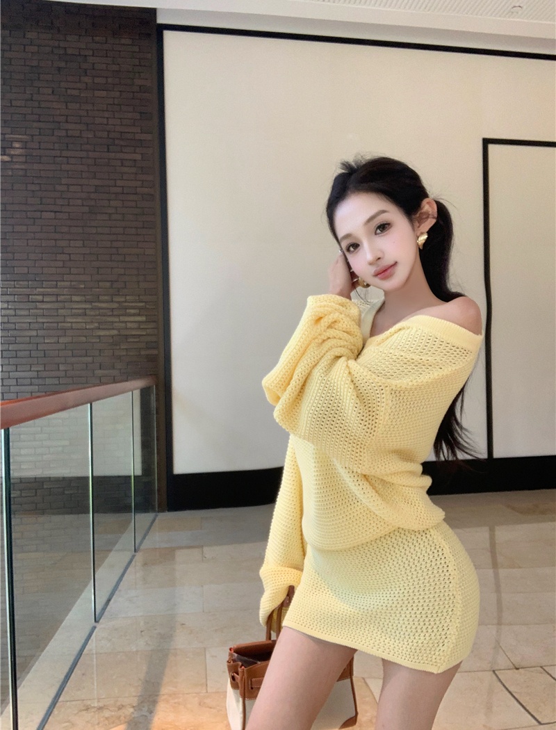 Enticement dress knitted T-back for women
