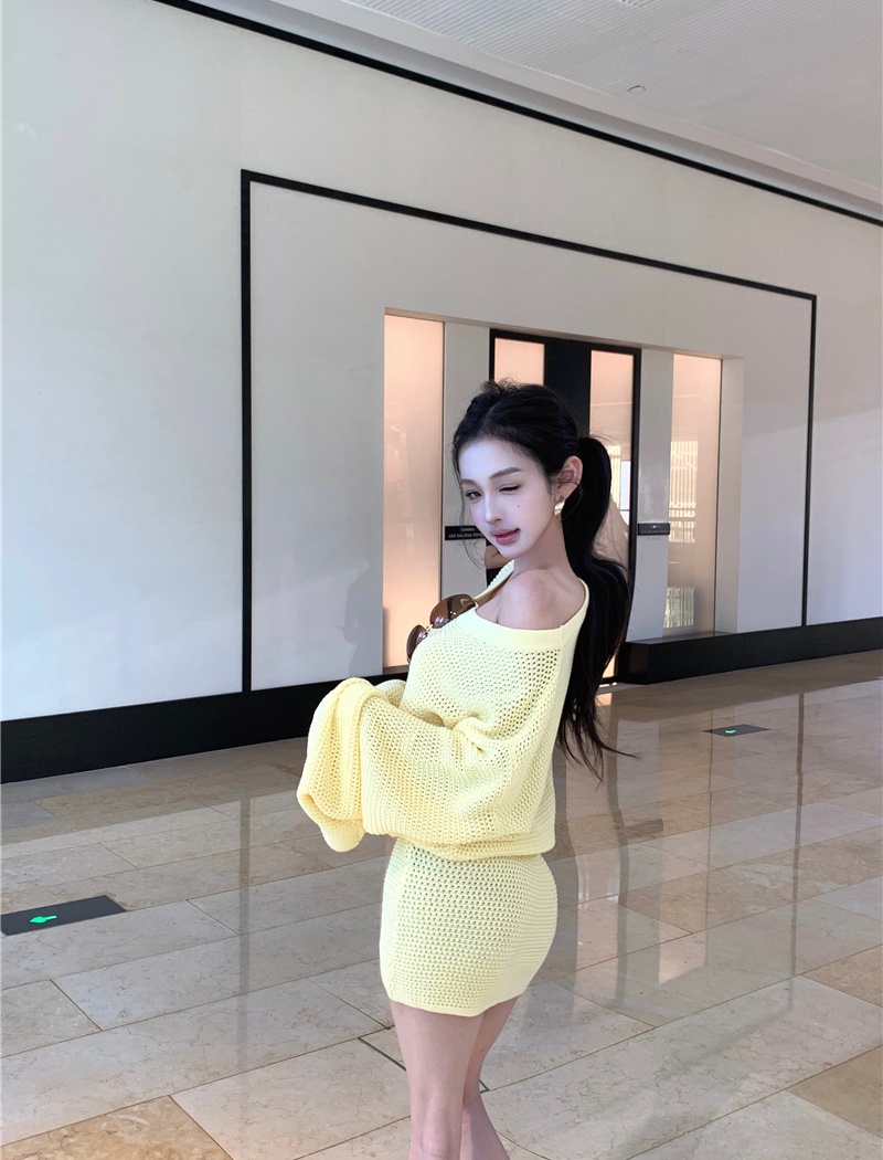 Enticement dress knitted T-back for women