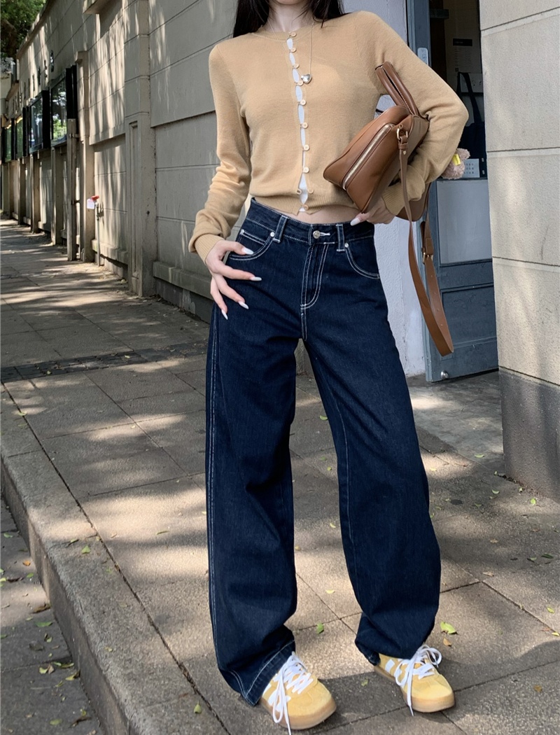 Low-waist wide leg pants work clothing for women