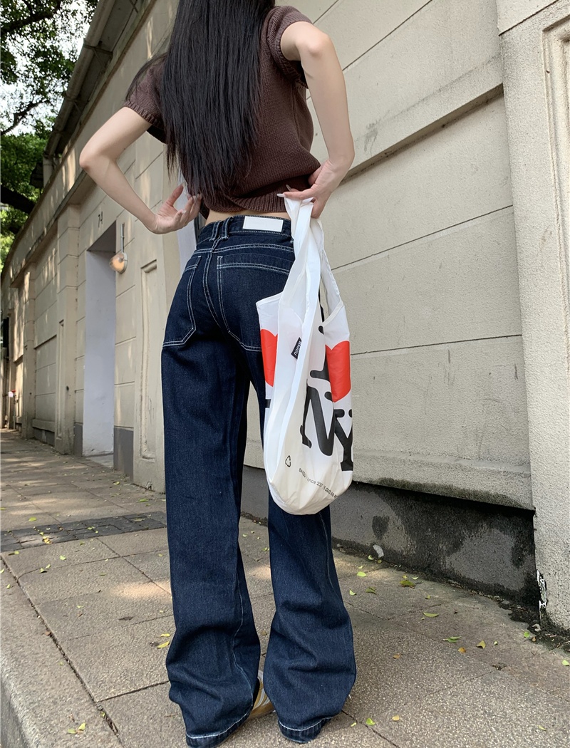 Low-waist wide leg pants work clothing for women