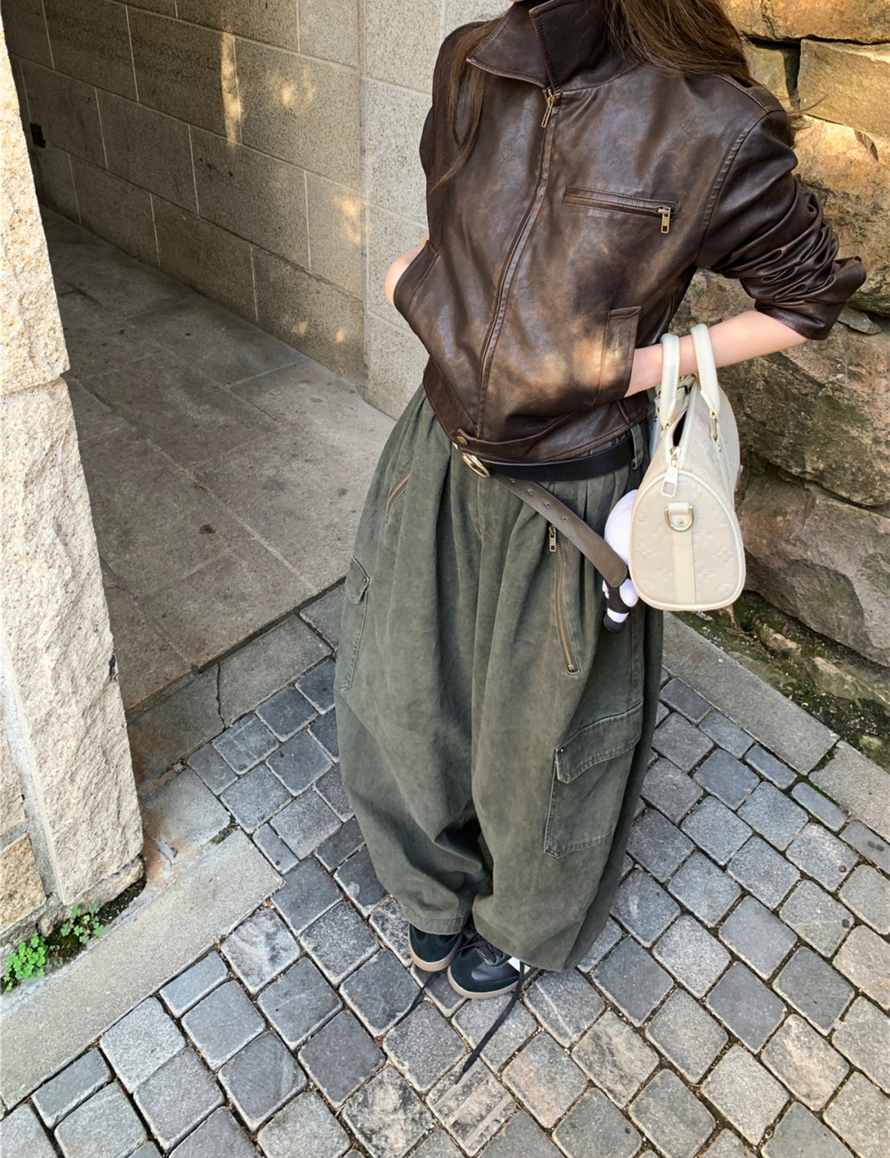 Locomotive casual pants jacket a set for women
