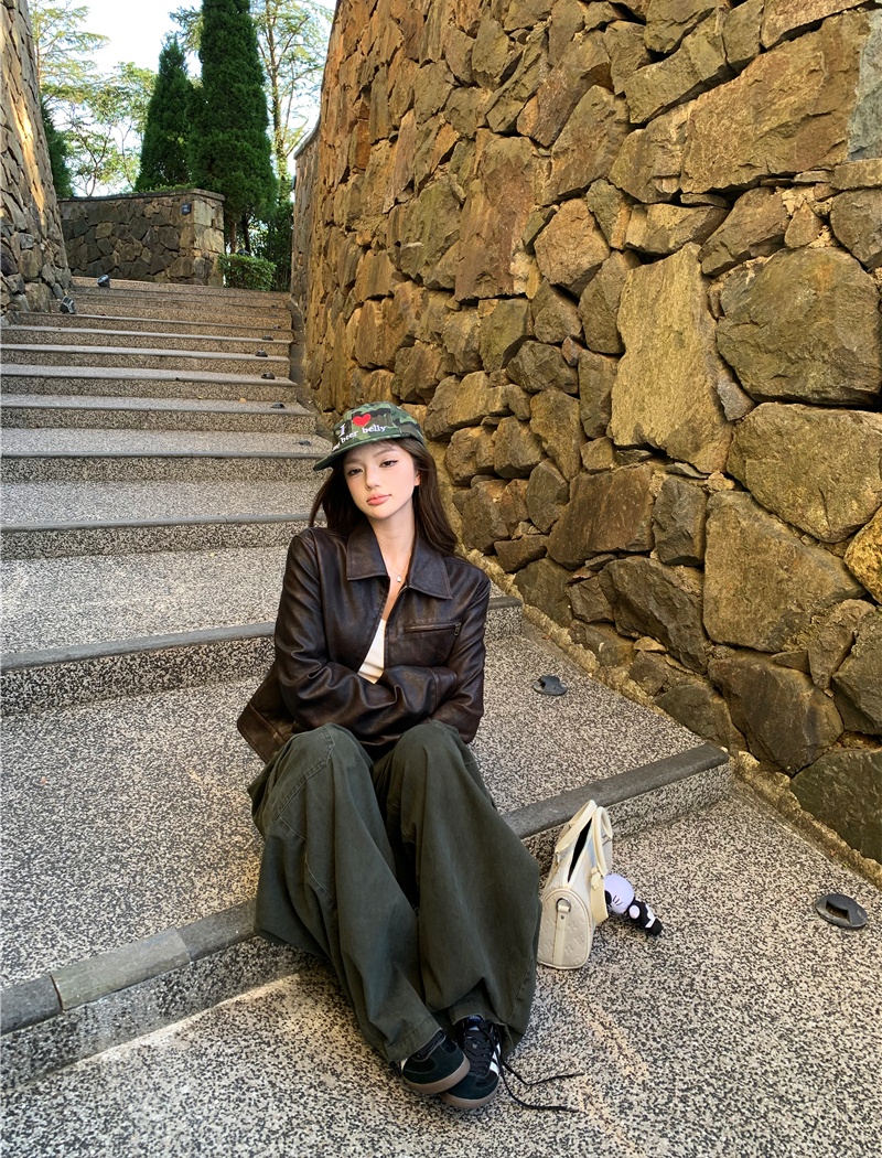 Locomotive casual pants jacket a set for women