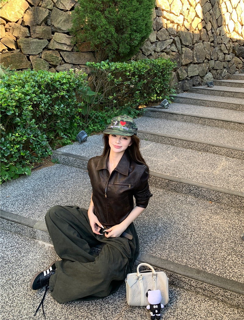 Locomotive casual pants jacket a set for women