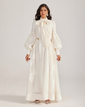France style dress court style long dress