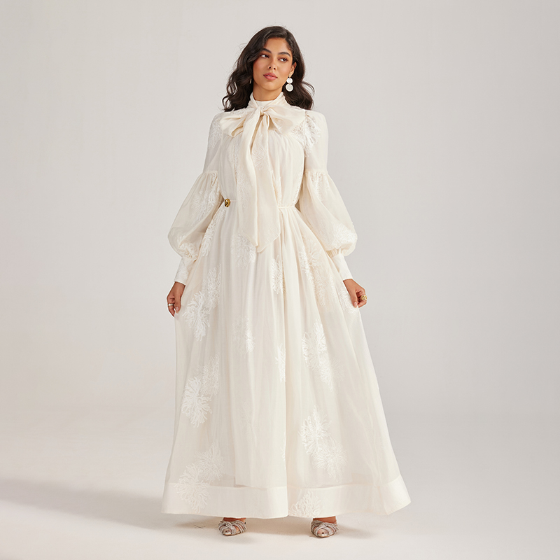 France style dress court style long dress
