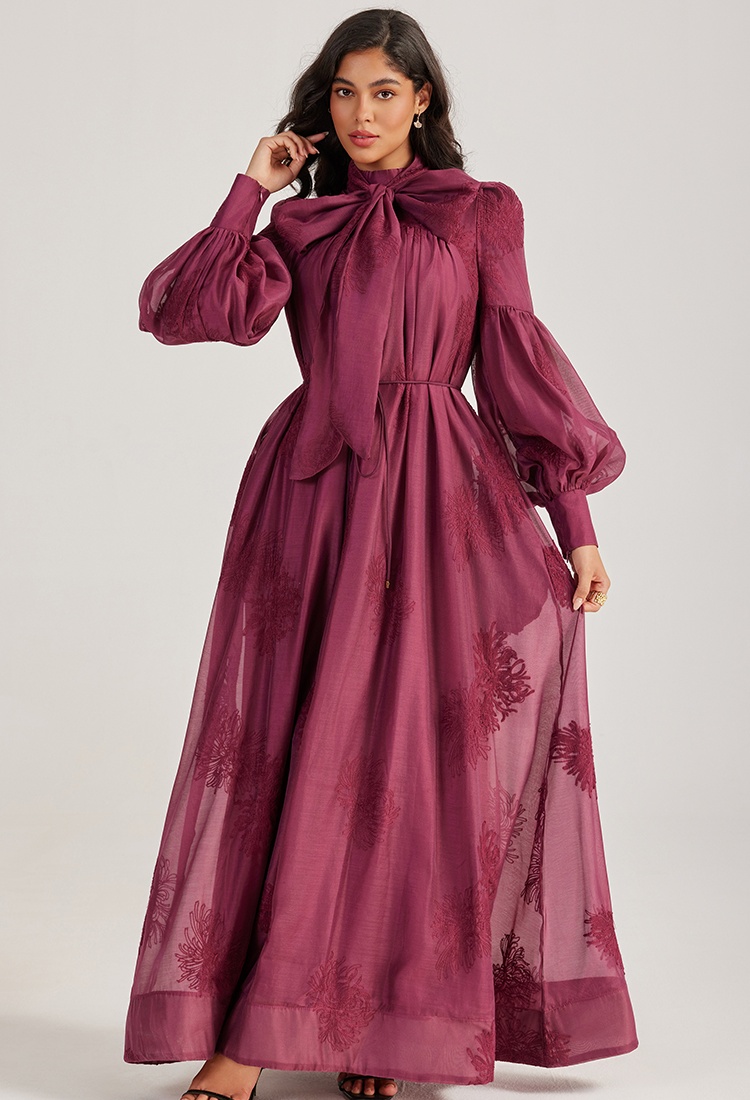 France style dress court style long dress