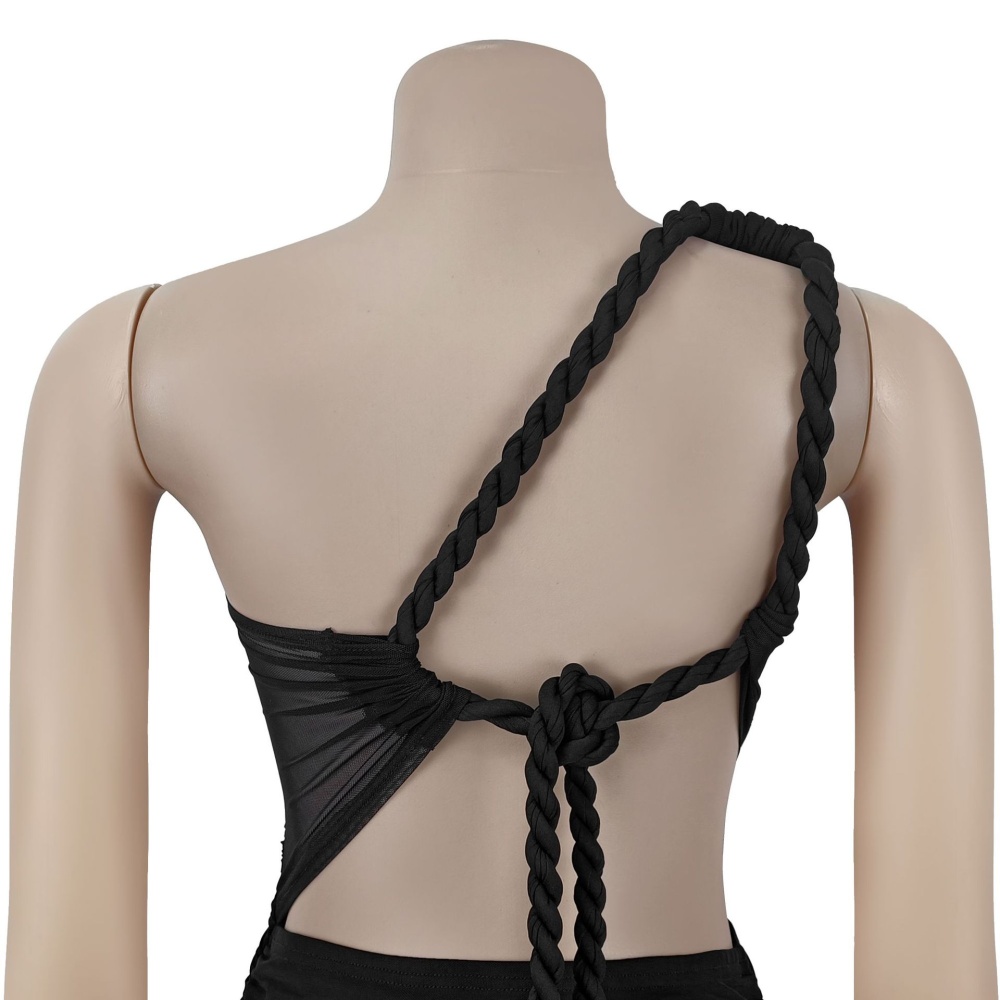 European style halter gauze fashion dress for women