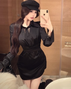 Enticement light luxury dress lapel shirt for women