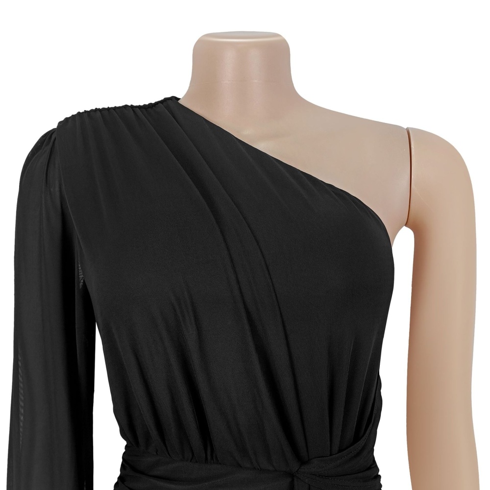 Sexy bandage sloping shoulder dress for women
