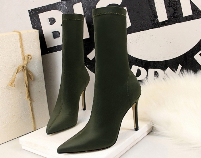 Sexy nightclub short boots fine-root women's boots