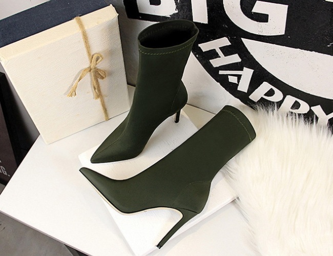 Sexy nightclub short boots fine-root women's boots