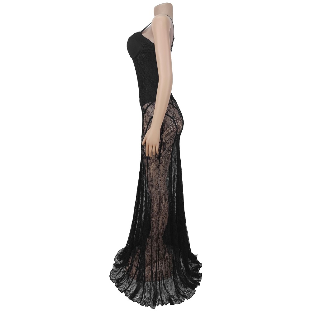 Sling lace dress European style sexy formal dress for women