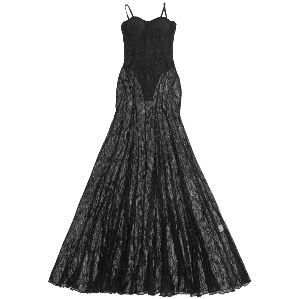 Sling lace dress European style sexy formal dress for women