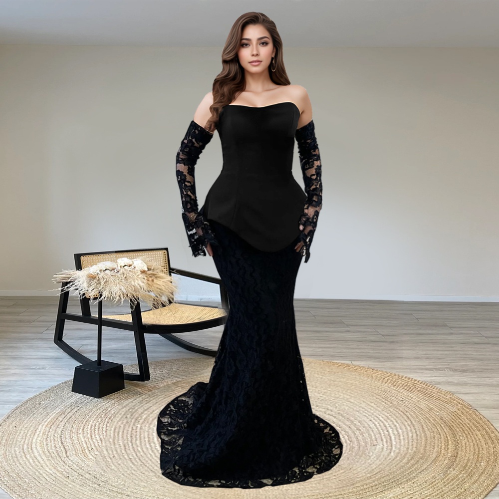 European style fashion long skirt 2pcs set for women