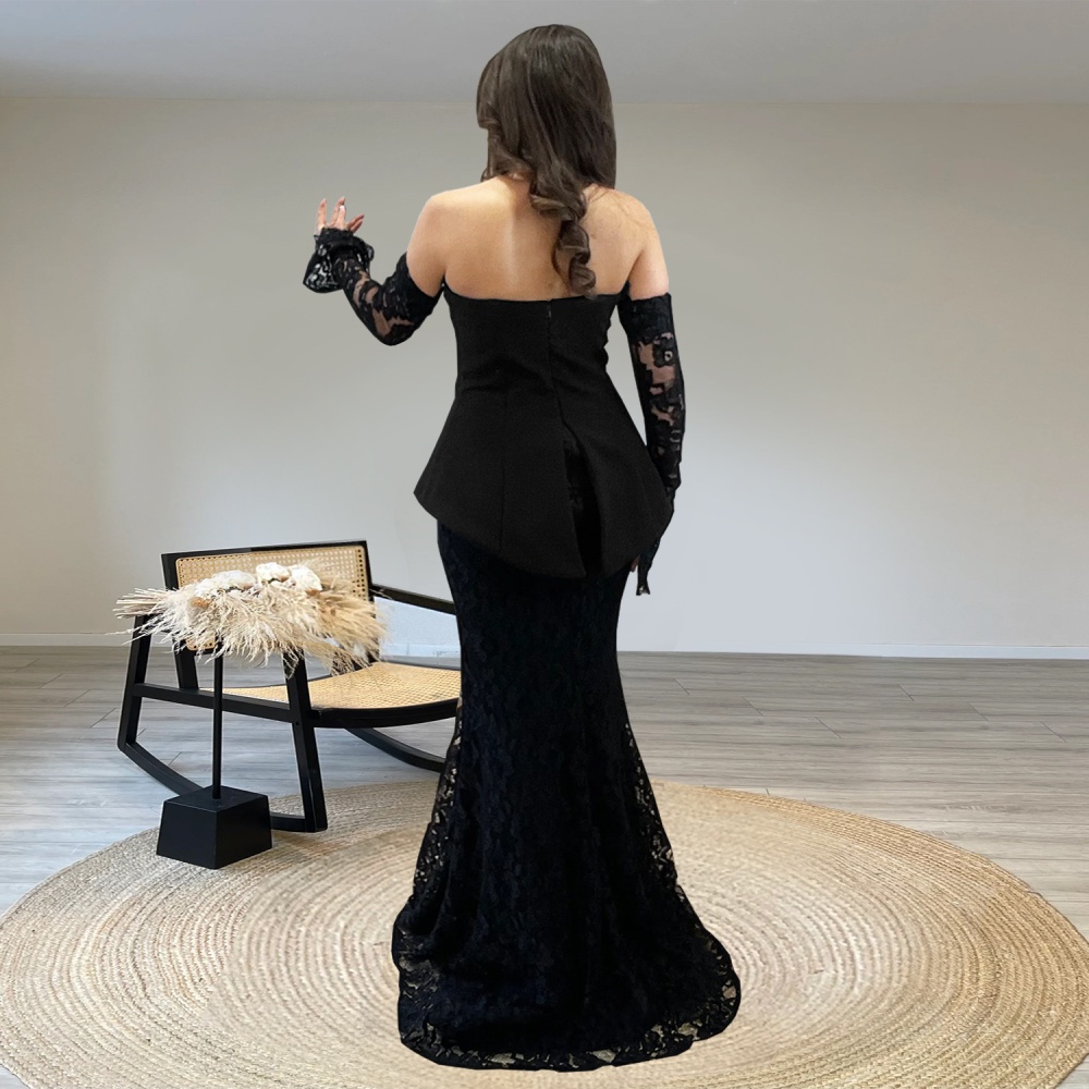 European style fashion long skirt 2pcs set for women