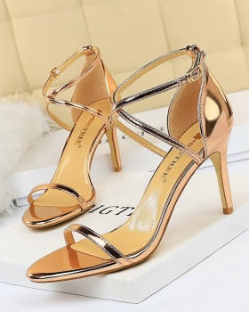 Sexy nightclub high-heeled shoes slim fashion sandals