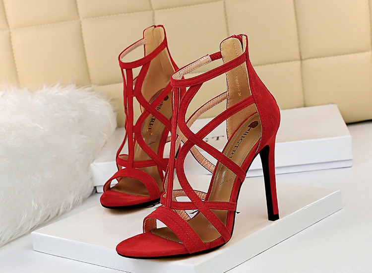 Nightclub fine-root high-heeled shoes broadcloth sandals