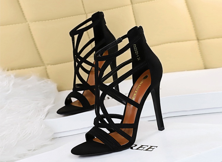 Nightclub fine-root high-heeled shoes broadcloth sandals